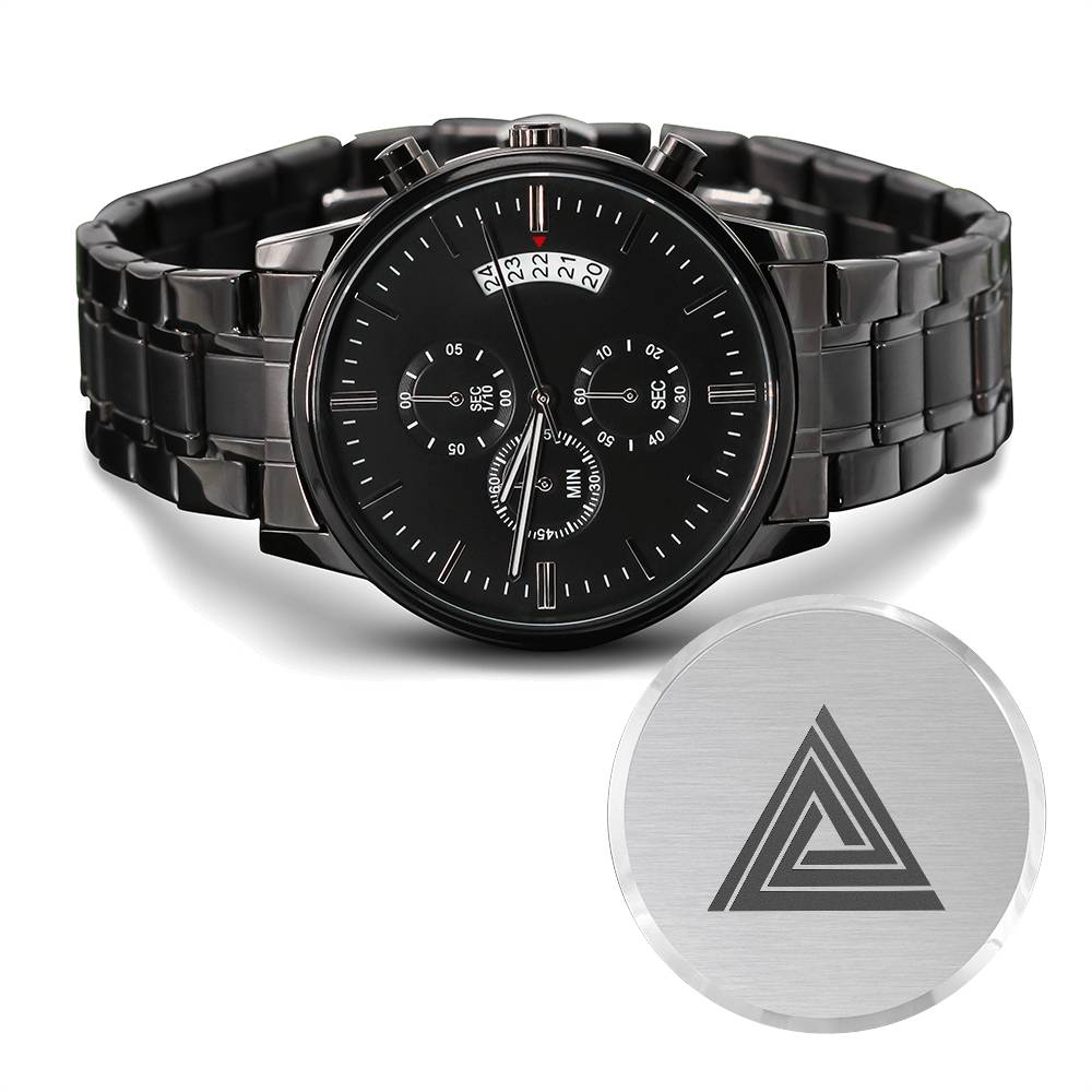 Chronograph Watch in Black