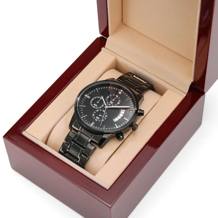 Chronograph Watch in Black