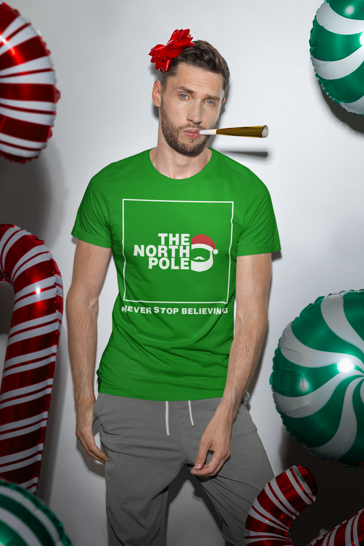 Unisex north pole seasonal shirts