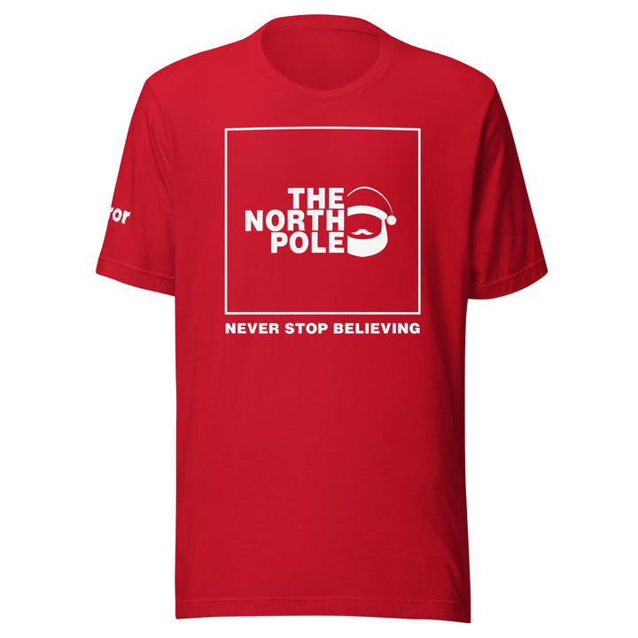 Unisex north pole seasonal shirts