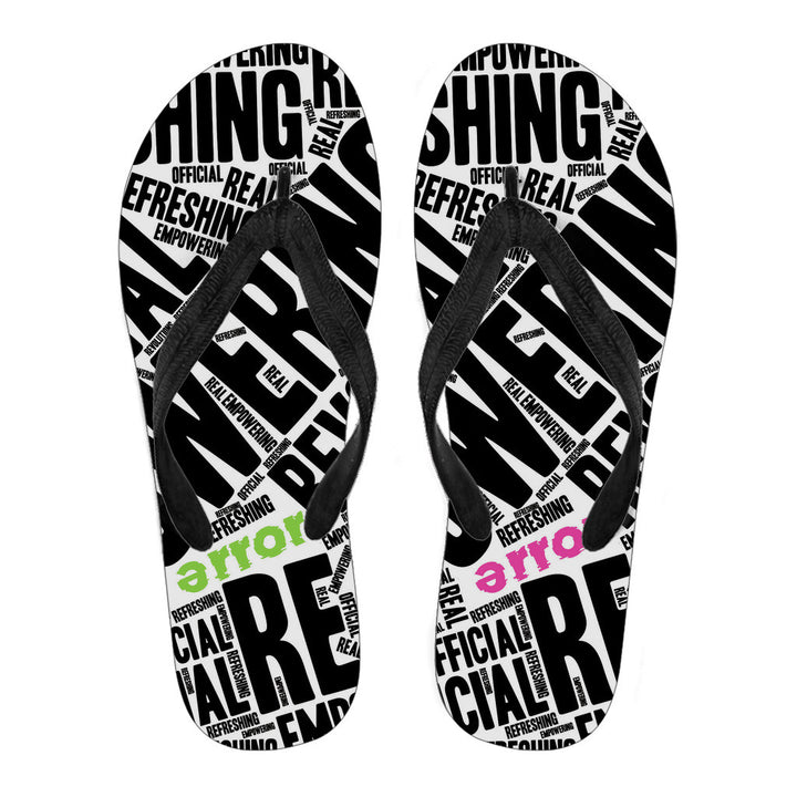 WOMENS error Acronym Flip Flops