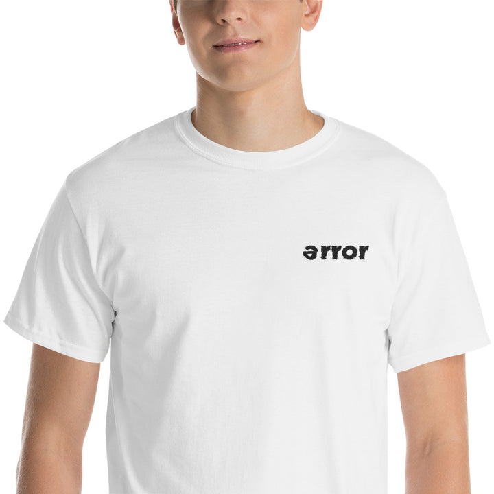 embroidery error tee