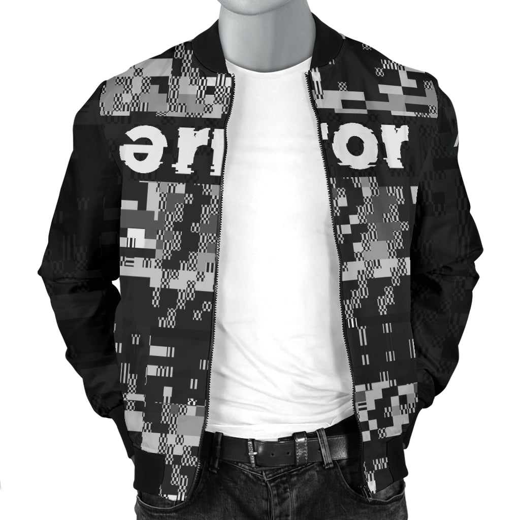 v.1 error 8-bit bomber jacket