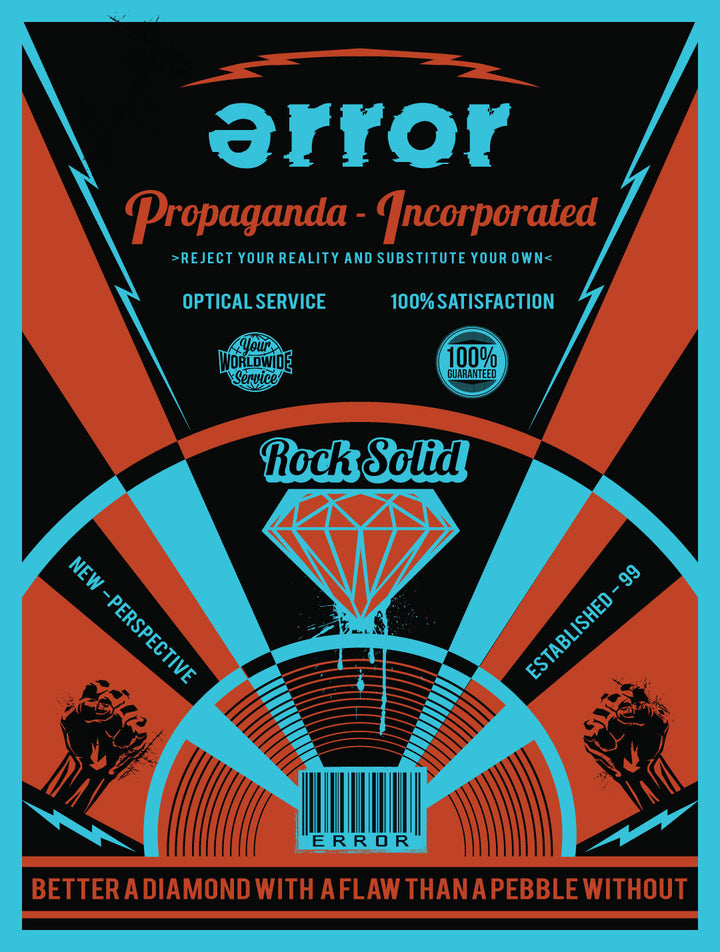 Error rock solid Framed error poster 18 x 24