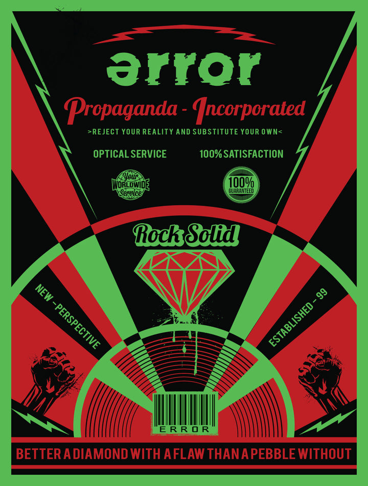 Error rock solid Framed error poster 18 x 24