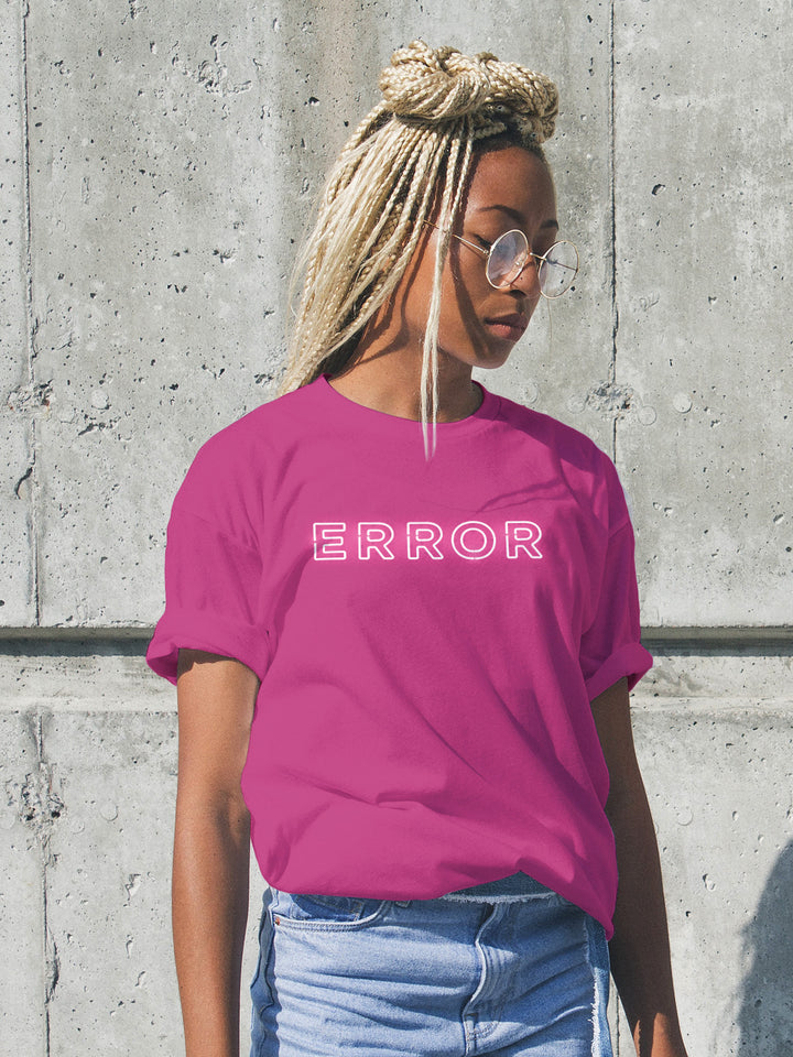 error unisex lit neon